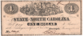 United States Of America The State of North Carolina 1 Dollar,  1. 1.1866